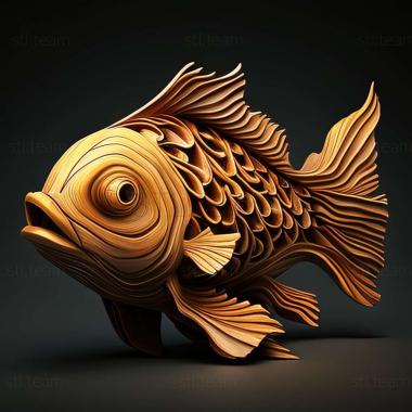 3D model Notobranch furzer fish (STL)